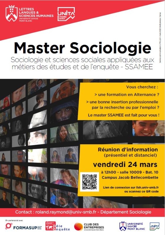 Master Sociologie - Ametys Campus - Université Savoie Mont Blanc